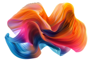 The image is a colorful abstract painting png