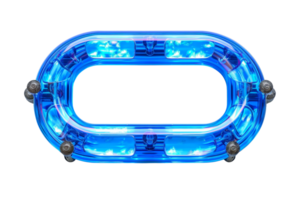 A blue lighted object with a blue circle in the middle png