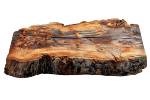A large piece of wood with a lot of cracks and holes. It looks like it has been weathered by the elements png