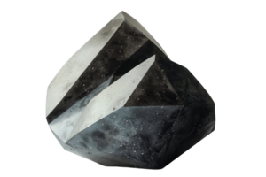 A large rock with a black and white pattern on it png