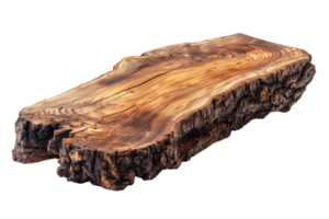 A large piece of wood with a few cracks and splinters. It is a natural material and has a rustic appearance png