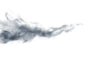 Abstract cloud-like smoke with intricate swirling patterns on a transparent background. Perfect for digital art and graphic design visuals. png