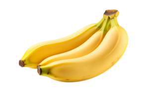 fresco maduro amarelo bananas isolado em transparente fundo. perfeito para consciência saudável dietas, lanches, e batidos. alta qualidade estoque foto. png