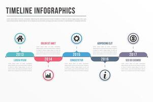 Timeline infographics template, workflow, process infographics vector