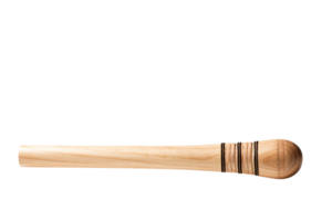 A wooden stick with a black stripe on it. The stick is long and thin. It is not clear what the stick is used for png