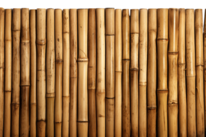 A row of bamboo sticks with a brownish hue. The image has a rustic and natural feel to it, with the bamboo sticks giving off a sense of warmth png