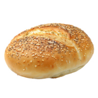 Bread Bialy side view full length isolate on transparency background png