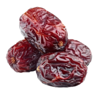 Dry red dates front view isolate on transparency background png