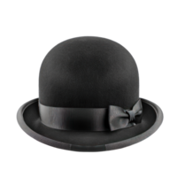 Bowler Hat front view full length isolate on transparency background png