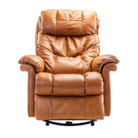 Recliner Chair front view full length isolate on transparency background png