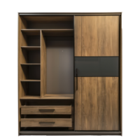 Modern Closet side view full length isolate on transparency background png