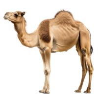 Camel side view full body isolate on transparency background png