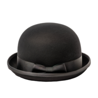 Bowler Hat front view full length isolate on transparency background png