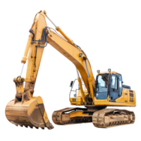 excavator for construciton isolate on transparency background png