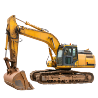 excavator for construciton isolate on transparency background png
