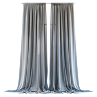 Modern Curtains side view full length isolate on transparency background png