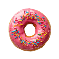 floated Doughnut Floaty top view lay flat isolate on transparency background png