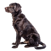 Labrador Retrievers side view full body isolate on transparency background png