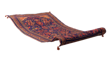floated Magic carpet isolate on transparency background png