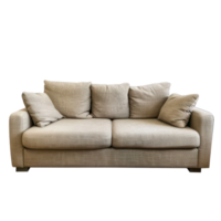 modern Sofa front view full length isolate on transparency background png