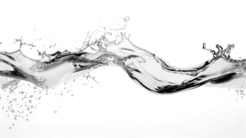 a splash of water on a curve shape bold lines stunning isolate on transparency background png