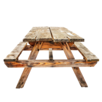 Picnic Table isolate on transparency background png