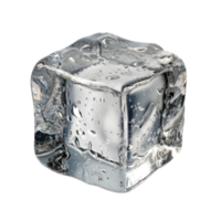 floating ice cube isolate on transparency background png