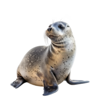 Seal full body isolate on transparency background png
