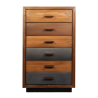 Modern Dresser front view full length isolate on transparency background png