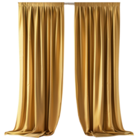 Modern Curtains front view full length isolate on transparency background png