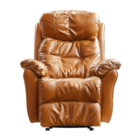 Recliner Chair front view full length isolate on transparency background png