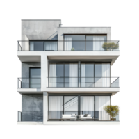 Penthouse front view full length isolate on transparency background png