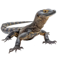 Monitor Lizard full body isolate on transparency background png