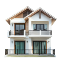 Patio Home front view full length isolate on transparency background png
