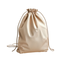 Drawstring Bag front view full length isolate on transparency background png