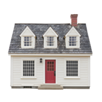 Cape Cod House isolate on transparency background png