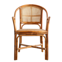 Cane Chair front view full length isolate on transparency background png