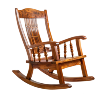 Rocking Chair front view full length isolate on transparency background png