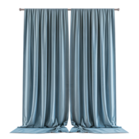 Curtains front view full length isolate on transparency background png