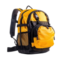 schoolbag side view full body isolate on transparency background png