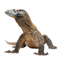 Komodo Dragon side view full body isolate on transparency background png
