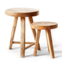 modern Side tables front view full length isolate on transparency background png