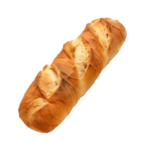 Bread Baguette side view full length isolate on transparency background png