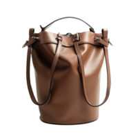 Bucket Bag front view full length isolate on transparency background png