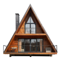 A-Frame House front view full length isolate on transparency background png