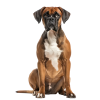 boxeadores mascota frente ver lleno cuerpo aislar en transparencia antecedentes png