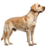 Labrador Retrievers side view full body isolate on transparency background png