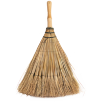 Broom top view full length isolate on transparency background png
