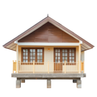 Patio Home front view full length isolate on transparency background png