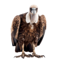 Vulture front view full body isolate on transparency background png